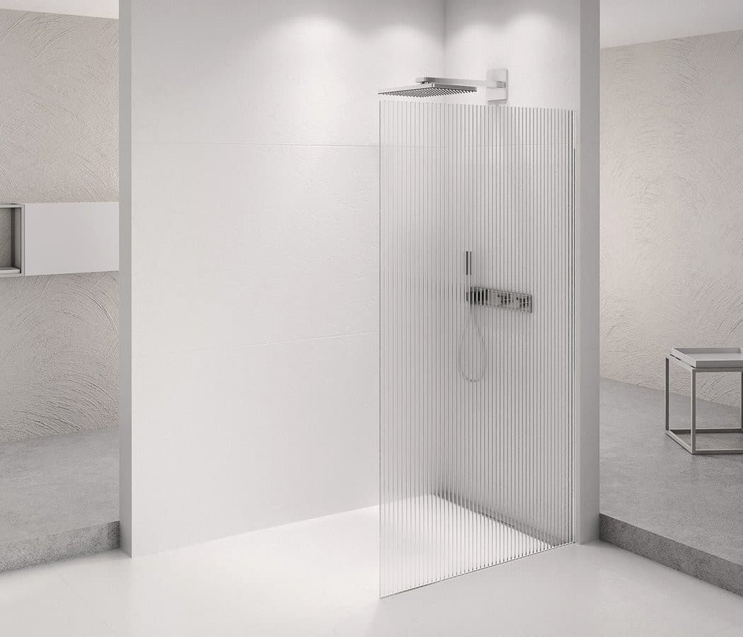 ARCHITEX CHROM walk-in, 862 mm, szkło Flute
