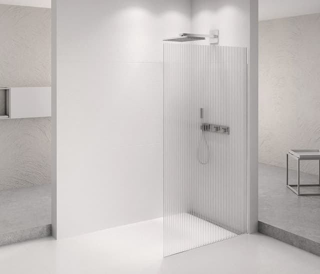ARCHITEX CHROM walk-in, 1262 mm, szkło Flute
