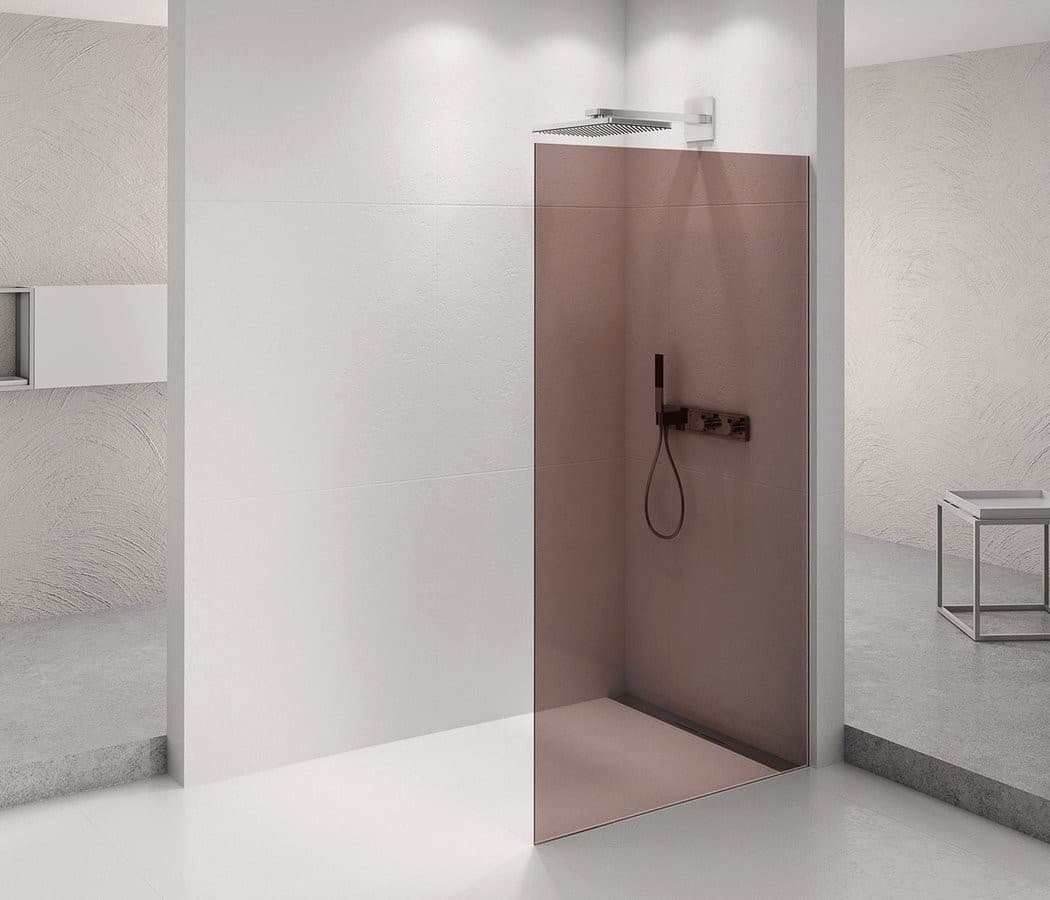 ARCHITEX CHROM walk-in, 962 mm, szkło Marron
