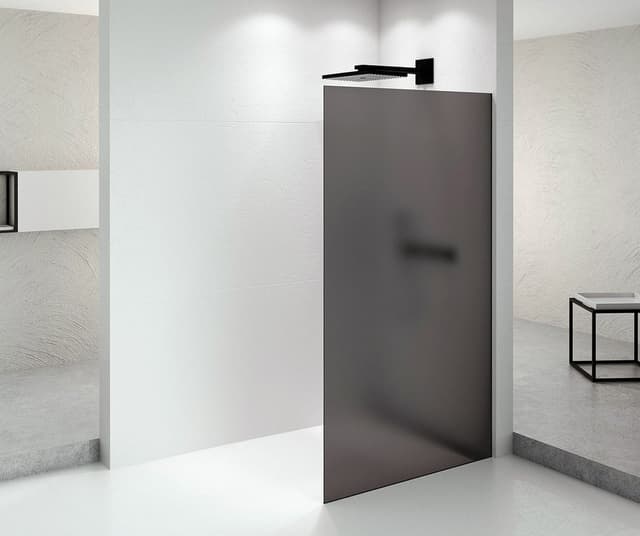 ARCHITEX BLACK MATT walk-in, 1462 mm, szkło mat dymione