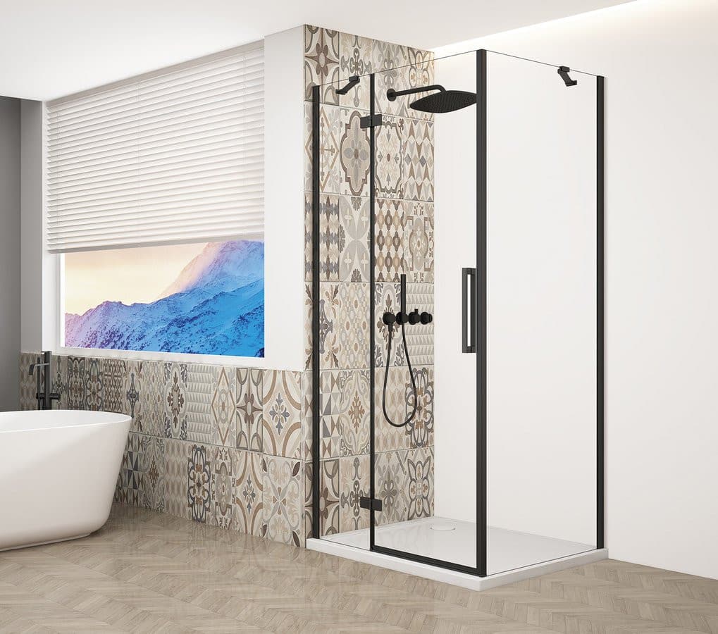 TRINITY BLACK kabina prysznicowa 800x900mm, szkło czyste, lewe
