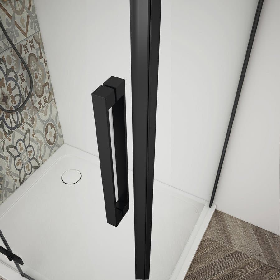 TRINITY BLACK kabina prysznicowa 800x900mm, szkło czyste, lewe