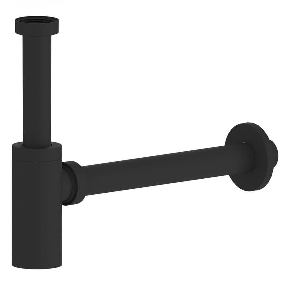 KING Syfon umywalkowy 5/4", odpływ 32 mm, ABS/czarny mat