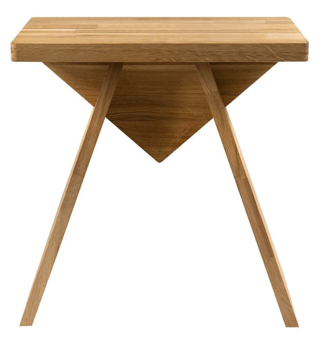 ASTYLE taboret 40x41x25cm, lite drewno dąb naturalny