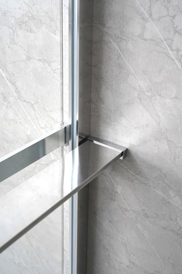 Półka do walk-in kabinę prysznicową, 142cm, chrom