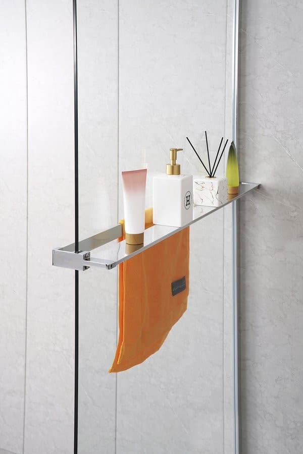 Półka do walk-in kabinę prysznicową, 142cm, chrom