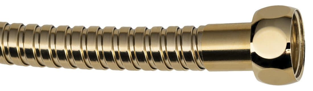 POWERFLEX wąż prysznicowy metalowy, 150cm, złoty