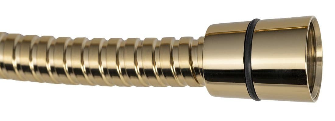 POWERFLEX wąż prysznicowy metalowy, 150cm, złoty