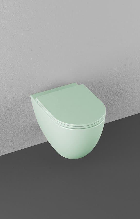 INFINITY miska WC wisząca, Rimless, 36,5x53cm, mint