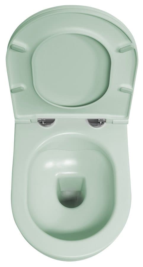 INFINITY miska WC wisząca, Rimless, 36,5x53cm, mint
