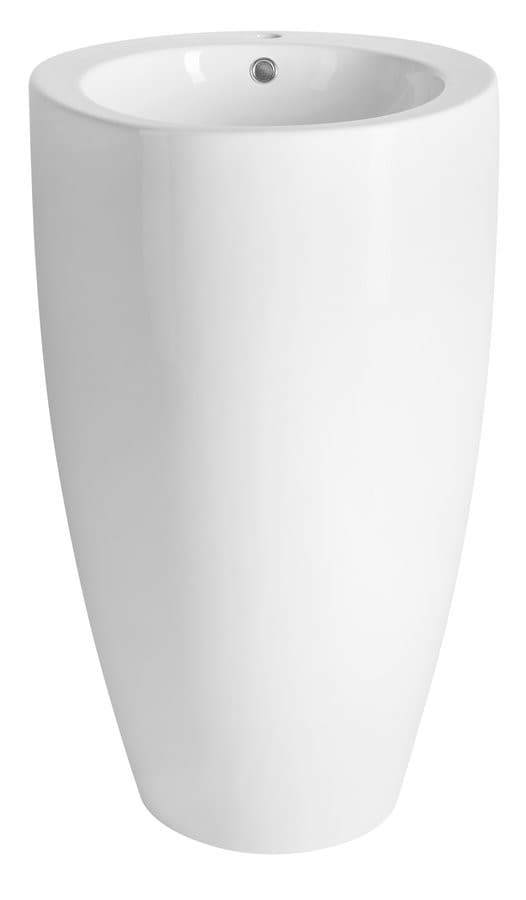 Umywalka ceramiczna wolnostojąca, 50x84cm, biały