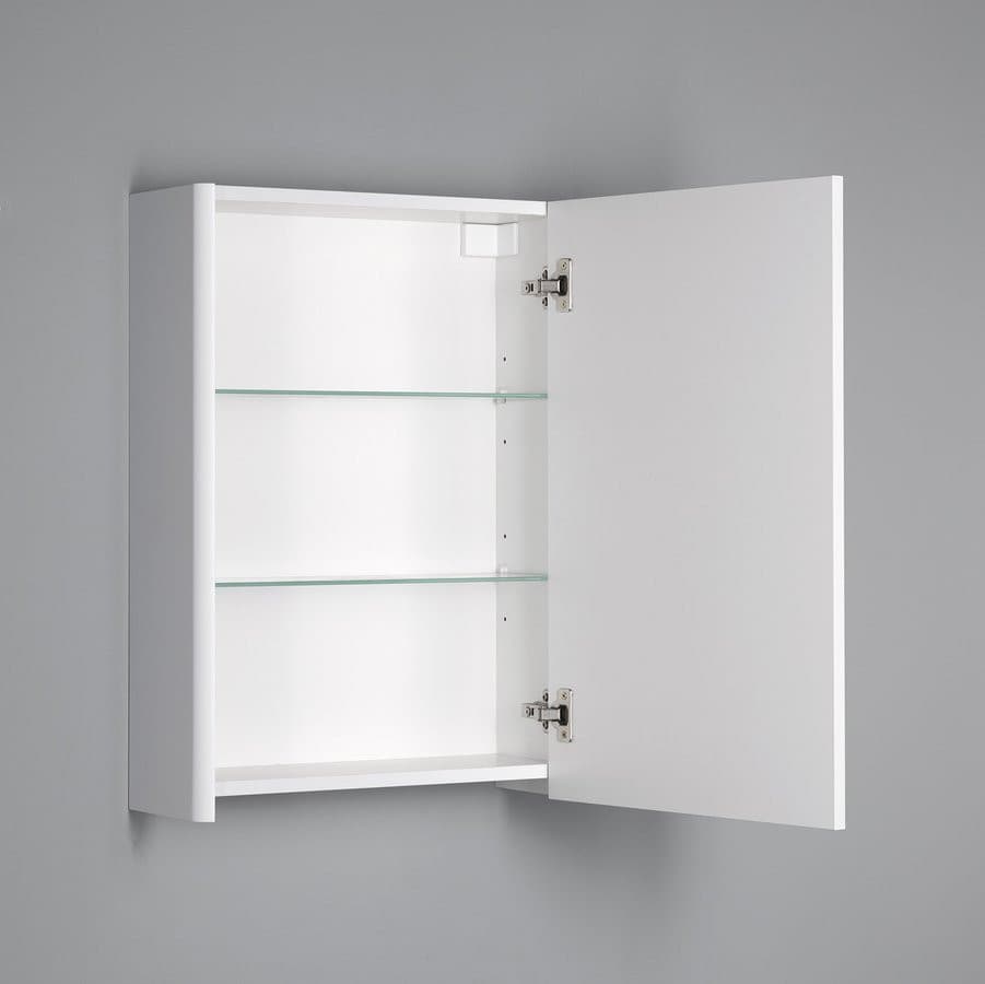 DENEB szafka z lustrem, 50x70x18cm, biały mat