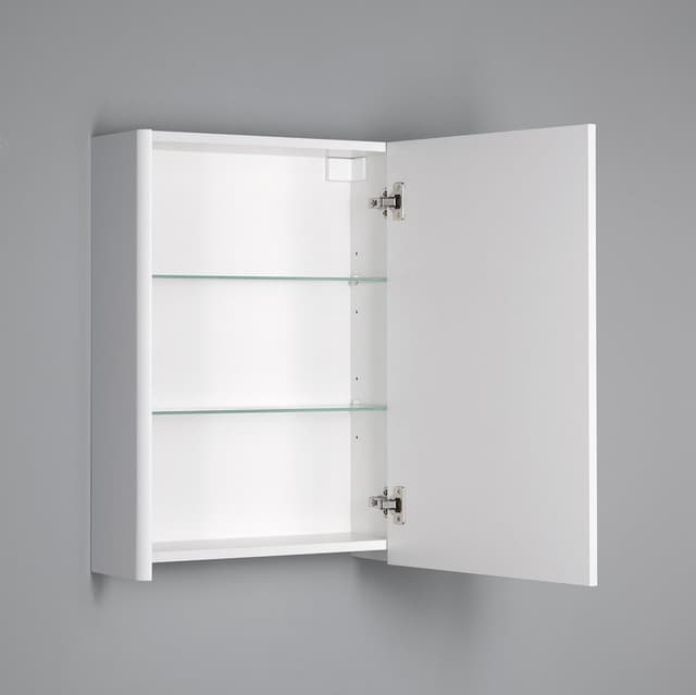 DENEB szafka z lustrem, 50x70x18cm, biały mat