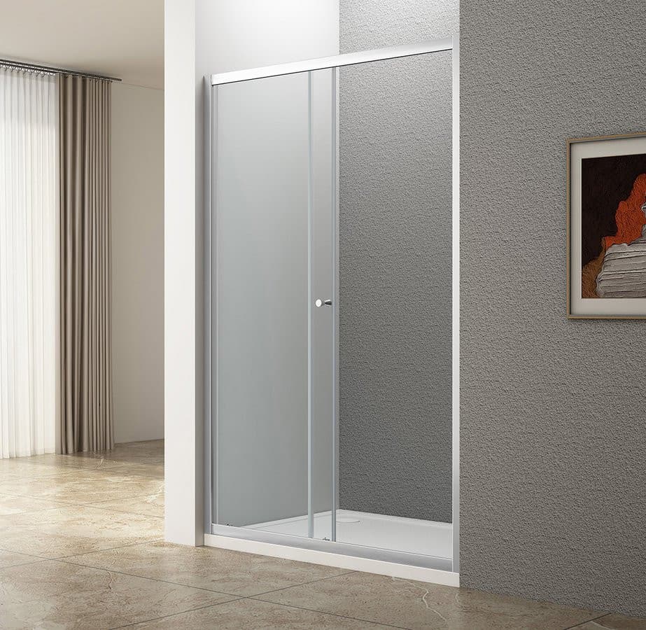 UGGA drzwi prysznicowe przesuwne 1400mm, szkło czyste