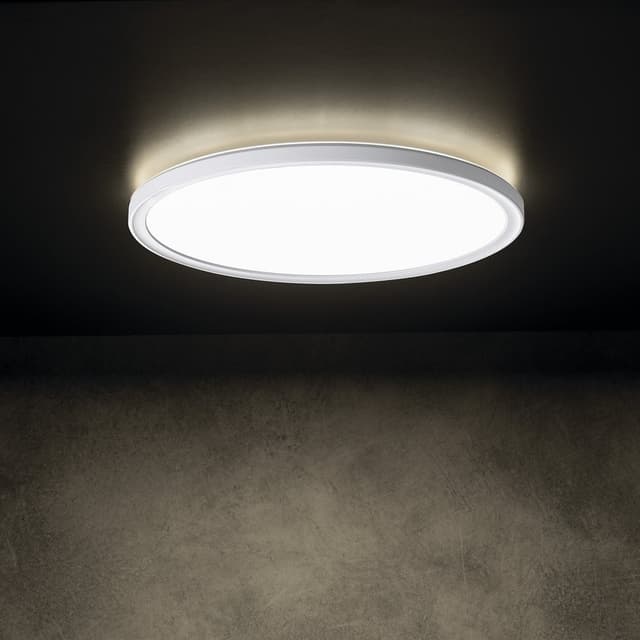 AZPO lampa sufitowa LED, średnica 290mm, 18,5W, IP54, biały