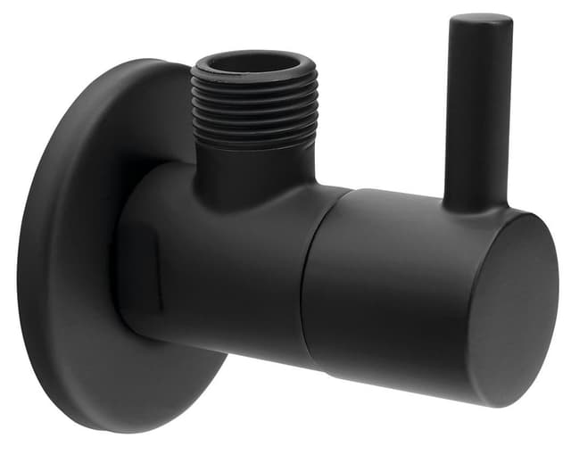Zawór narożny 1/2 "x3/8", okrągły, czarny mat