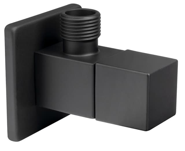 Zawór narożny 1/2 "x3/8", kwadratowy, czarny mat