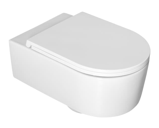 SISTEMA A miska WC wisząca, Rimless, 36x53,5cm, biały