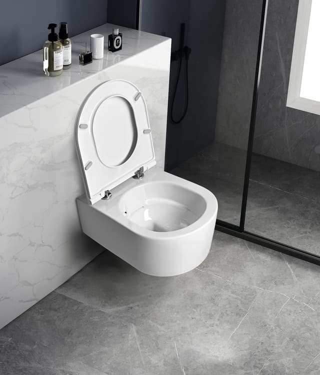 SISTEMA A miska WC wisząca, Rimless, 36x53,5cm, biały