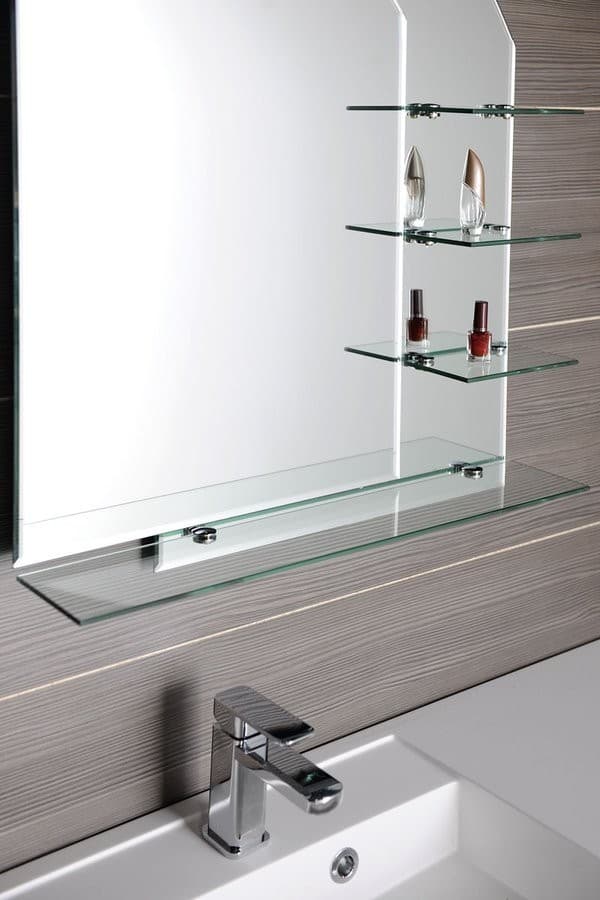 WEGA lustro z półkami 650x900mm, zaokrąglone rogi