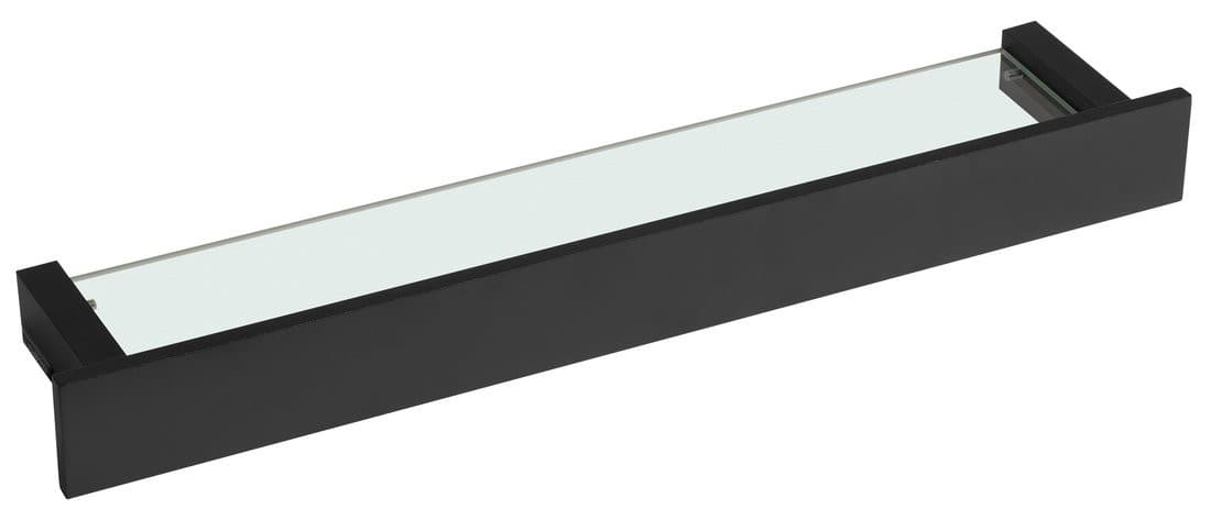 PATRON półka szklana 58cm, czarna