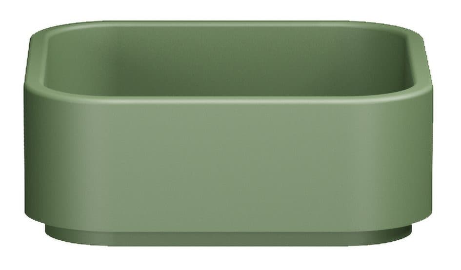 HAKO umywalka ceramiczna nablatowa 40x40cm, verde mat