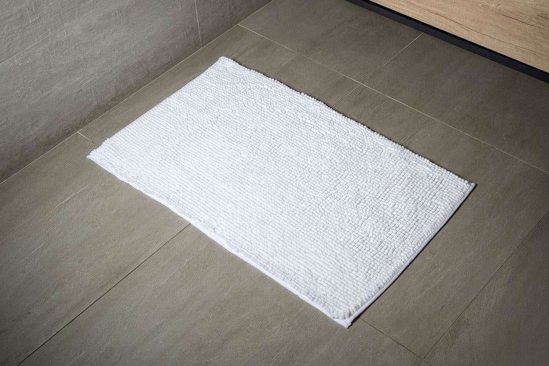 CHENILL dywanik łazienkowy 50x80cm, 100% polyester, biały