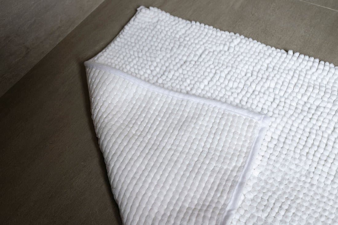 CHENILL dywanik łazienkowy 50x80cm, 100% polyester, biały