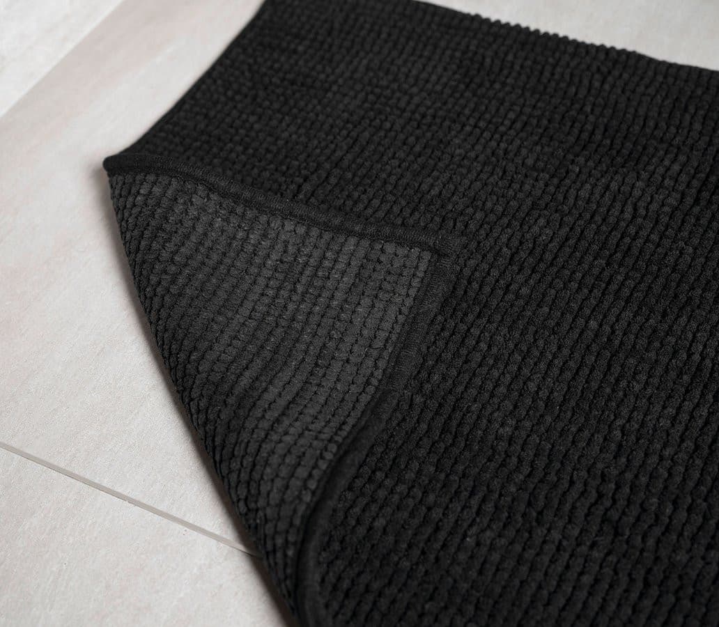 CHENILL dywanik łazienkowy 50x80cm, 100% polyester, czarny