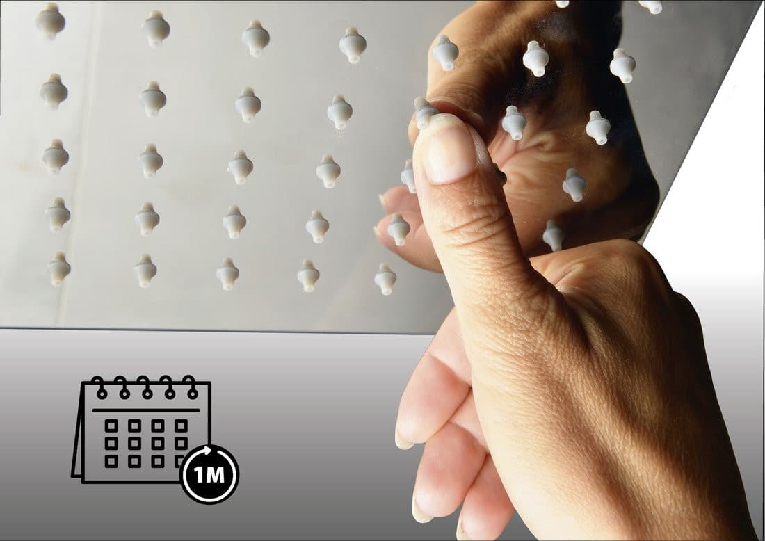 Deszczownia, 300x300mm, ABS/chrom