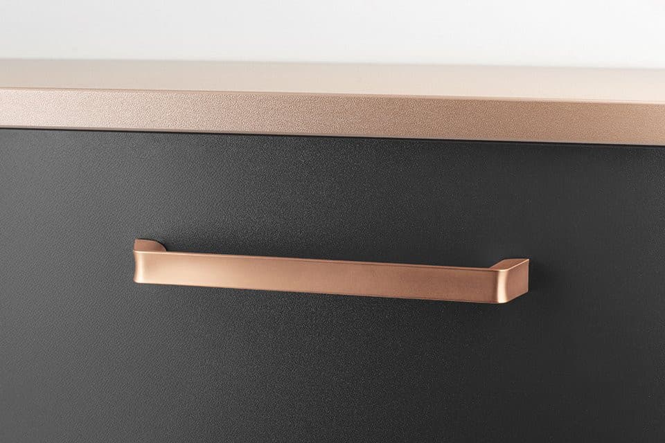 Uchwyt metalowy, 340,5/320mm, miedź mat