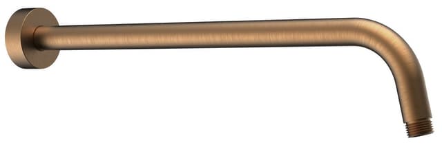 Ramię prysznicowe okrągły, 400mm, miedź mat