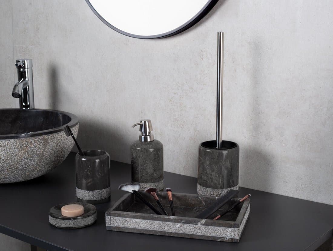 POSH kubek do postawienia, marmur, szary