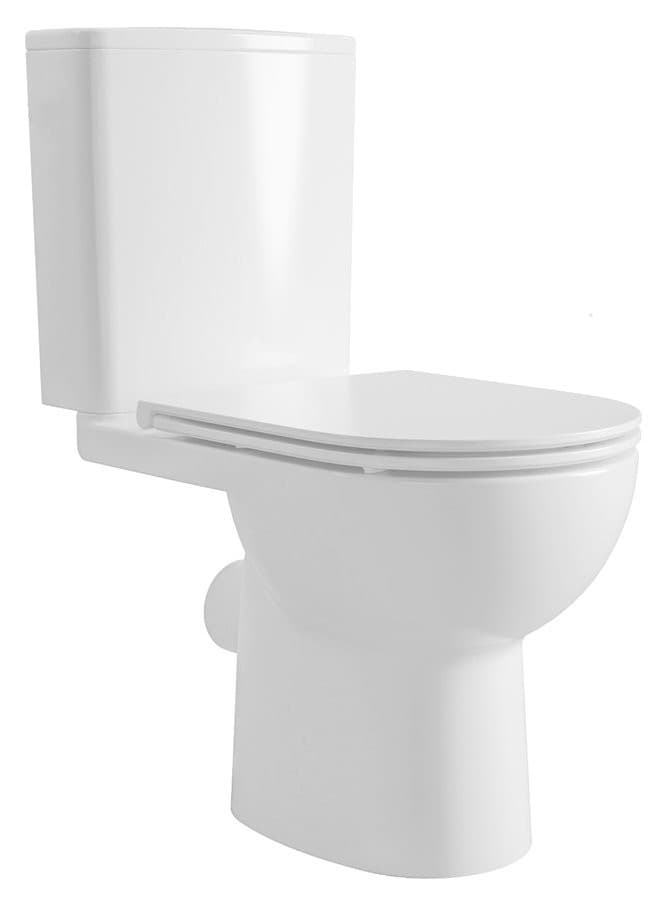 TAVON kompakt WC, Rimless, odpływ pionowy, biały