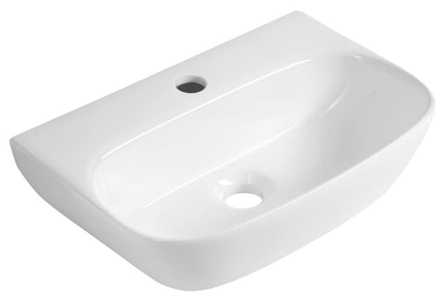 FLANNY umywalka ceramiczna 46x31cm, biały