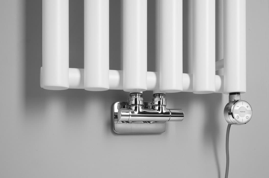 PILON grzejnik łazienkowy 196x1800mm, 6 wieszaki, biały mat