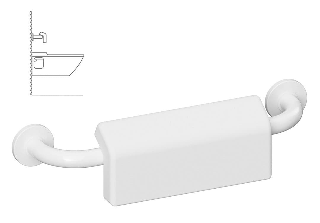 HANDICAP poręcz z oparciem 500mm, biały