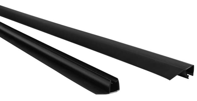 EASY BLACK zestaw uszczelek pionowych do szkła 6/6mm, 2000mm