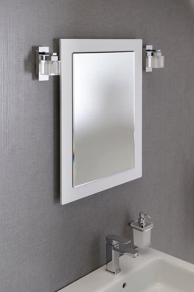 MITRA lustro w ramie 72x52x4 cm, białe
