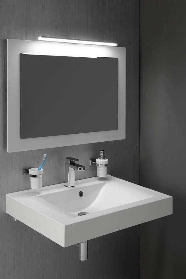 MITRA lustro w ramie 72x52x4 cm, białe