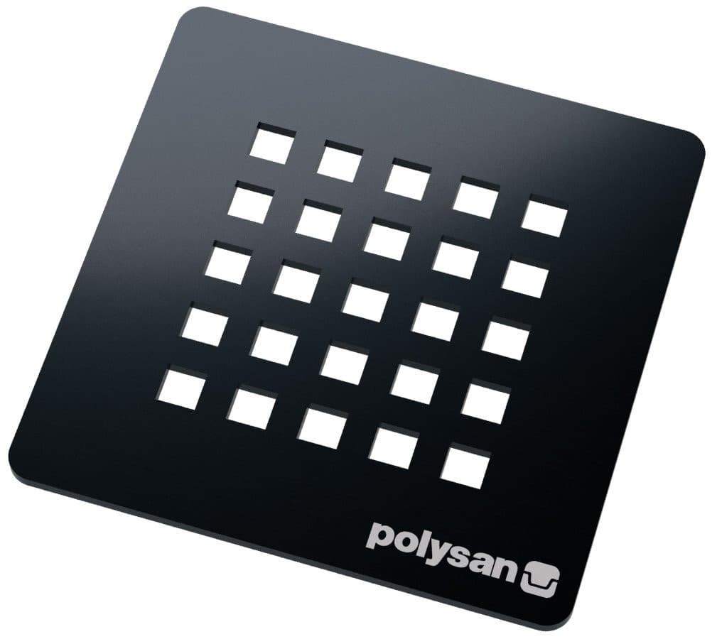 TRENECA kwadratowa maskownica syfonu, gun metal