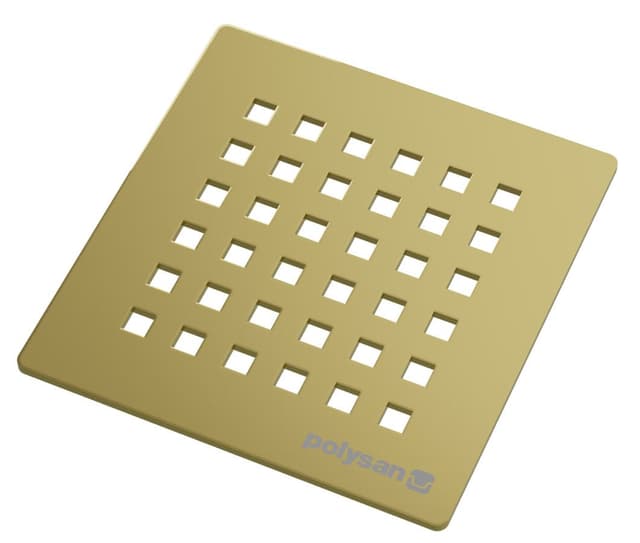 FLEXIA kwadratowa maskownica syfonu, złoto mat