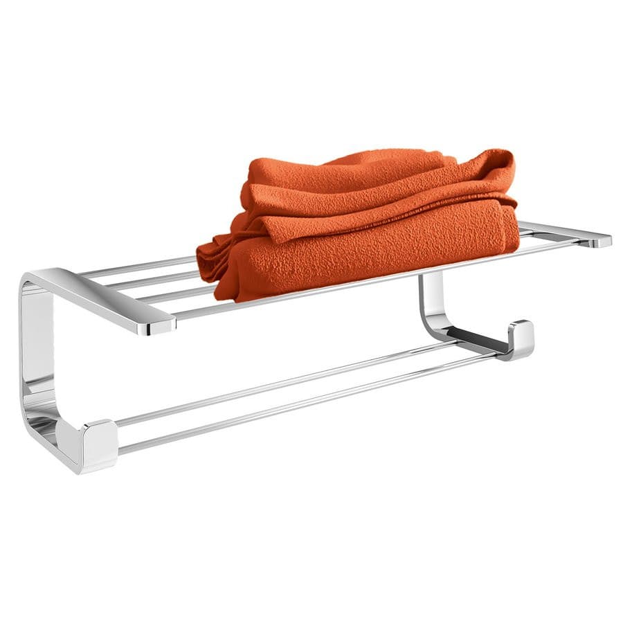 OUTLINE półka na ręczniki z relingiem, chrom
