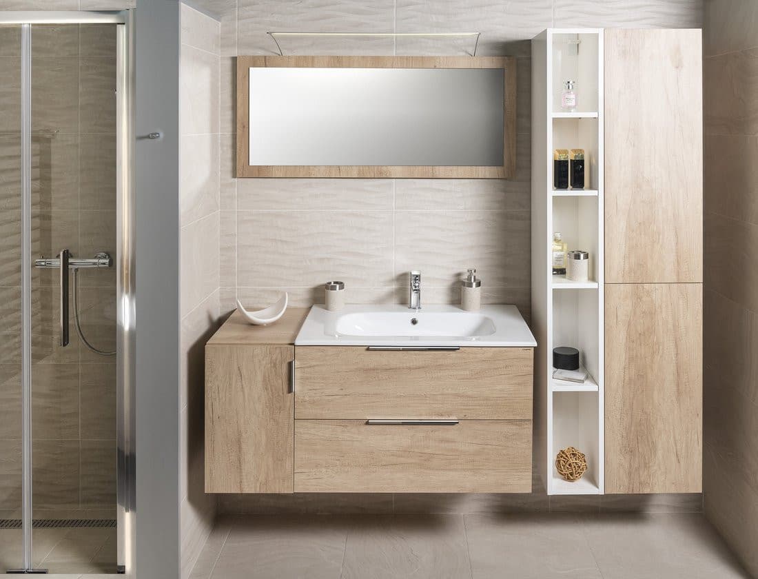 ESPACE szafka 35x172x32cm, 2 drzwiczki, lewy/prawy, dąb cuneo