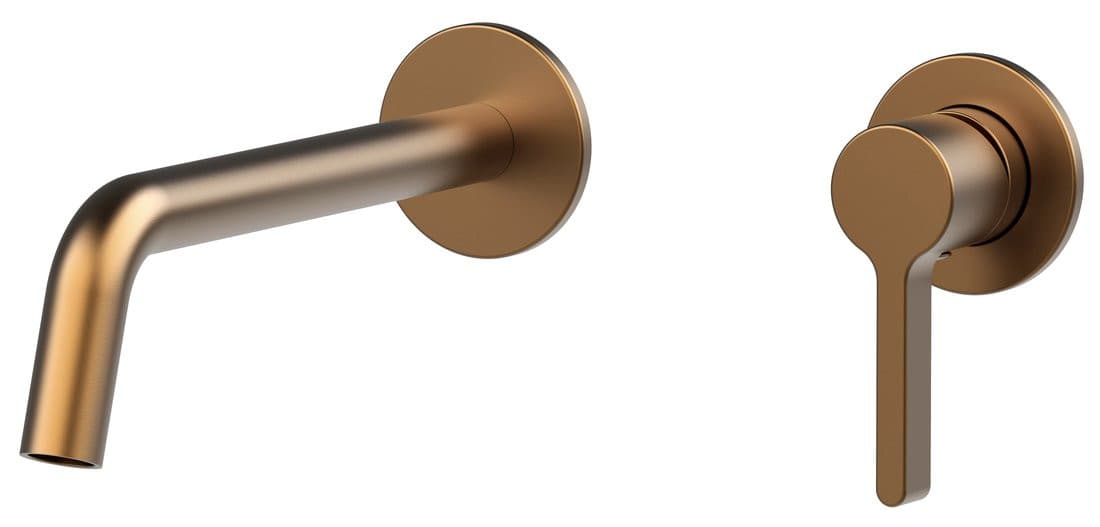 ICONIC bateria umywalkowa podtynkowa, dwuelementowa, miedź mat