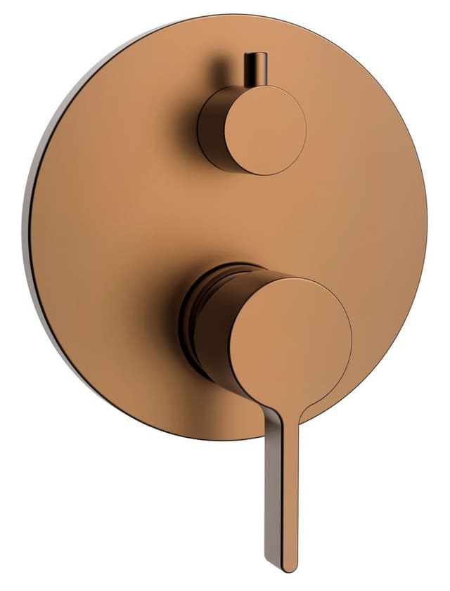 ICONIC bateria prysznicowa, podtynkowa, 2 wyjścia, miedź mat