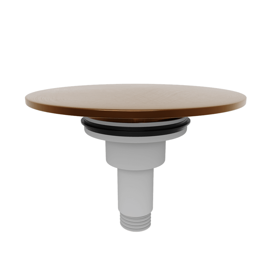 Korek zapasowy do zestawu odpływowego, klik-klak, czarny mat