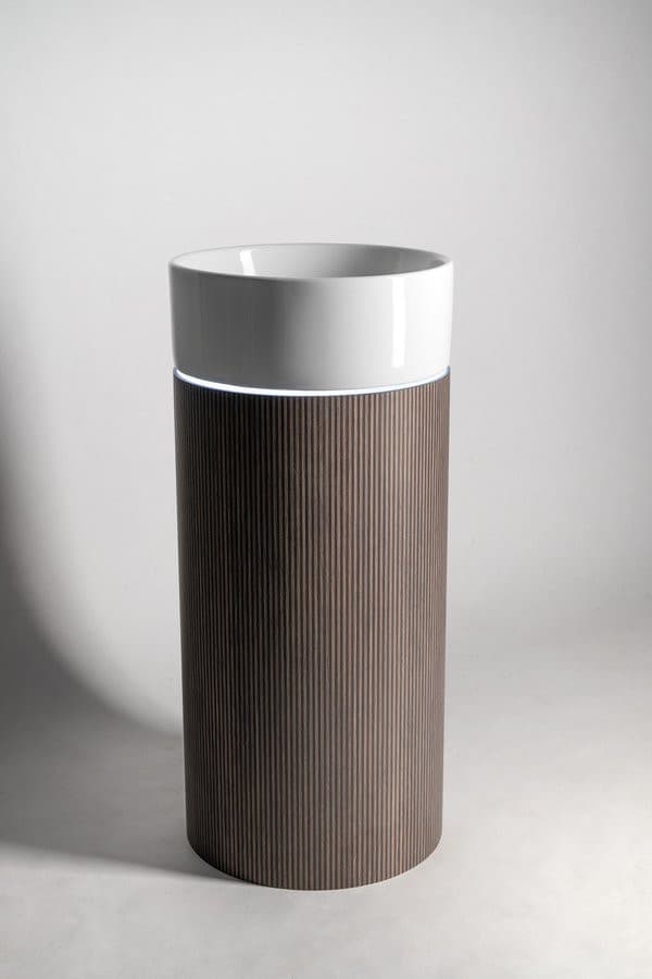 OASIS umywalka ceramiczna wolnostojąca ø 40x89cm, Agila