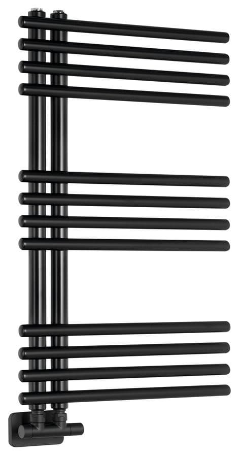 NYMPHA grzejnik łazienkowy 500x800mm, czarny mat