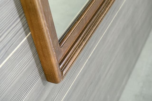 RETRO lustro prostokątne 70x115cm bukowe